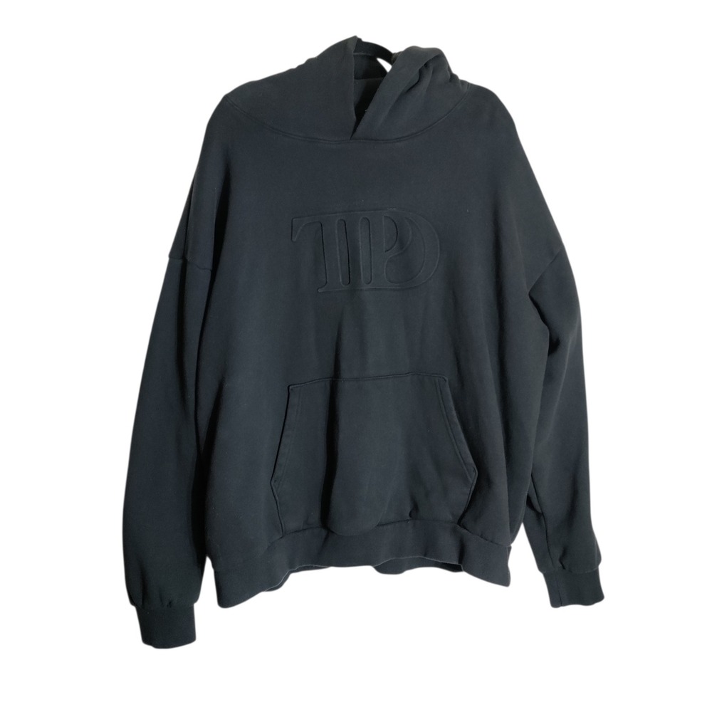 Taylor Swift The Tortured Poets Department TTPD Embossed Hoodie‎ Black 2XL